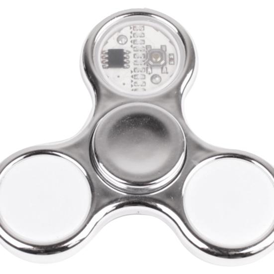 Rotating Finger Spinner Light Effect Changing Patterns LED Electroplate Finger Fidget Hand Spinner for Home