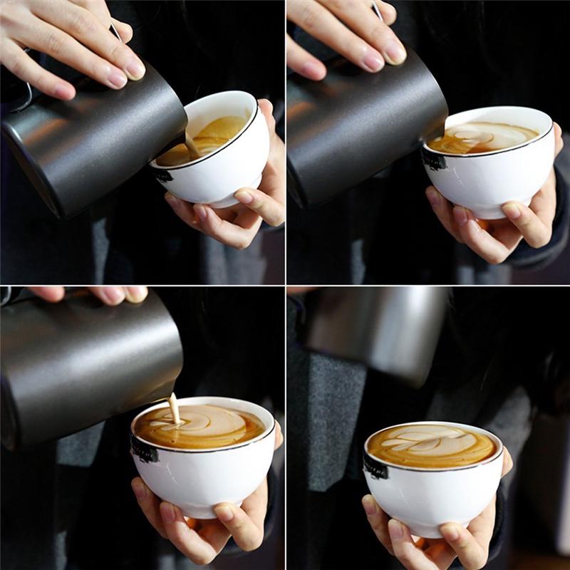304 Stainless Steel Milk Frothing Cup Espresso Barista Pitcher Cream Maker Frothing Jug Kitchen Latte Pot Coffee Accessories