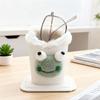 Leather Eyeglass Display Stands Portable Sunglass Holder Fashion Plush Glasses Holder  Sunglass
