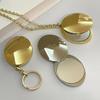 Essentiel de Voyage Miroir de Maquillage Pliant en Métal Mini Incassable Double Face Mignon Miroir Cosmétique pour Femmes