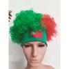 Fotbalový zápas Národní vlajka Paruka Afro vlasy Dekorace Fotbalový fanoušek Oslavné rekvizity
