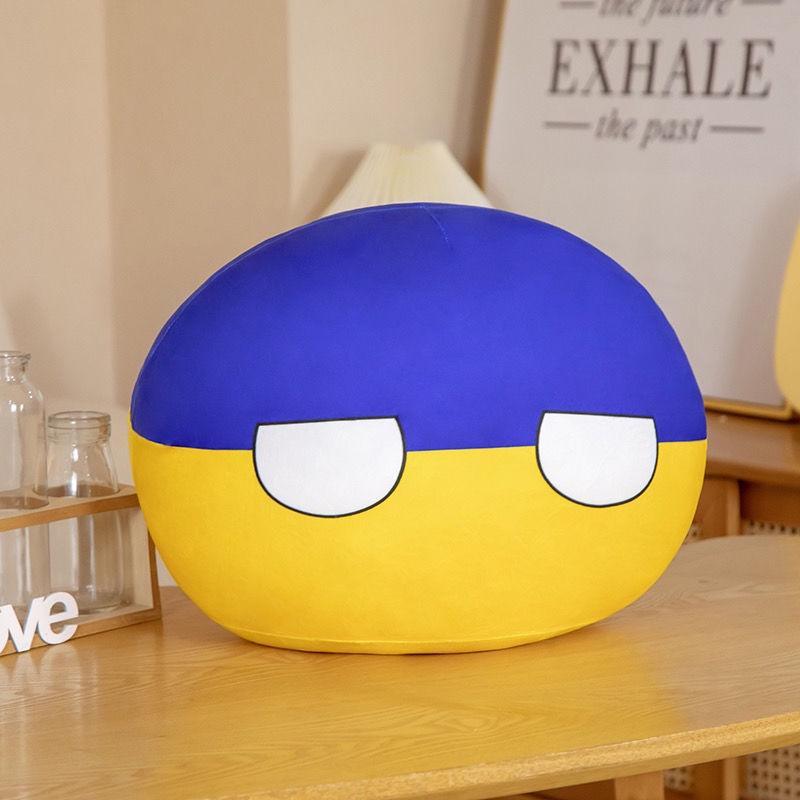 Polandball National Ball Peripheral China Soviet Union Dumpling Pillow Anime Peripheral Figurine Doll Secondary Element Cute