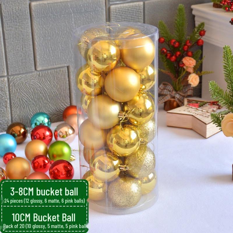 

Набор рождественских украшений 5 см: Гальванизированные пластиковые подвесные шары 3cm - 24 Pieces