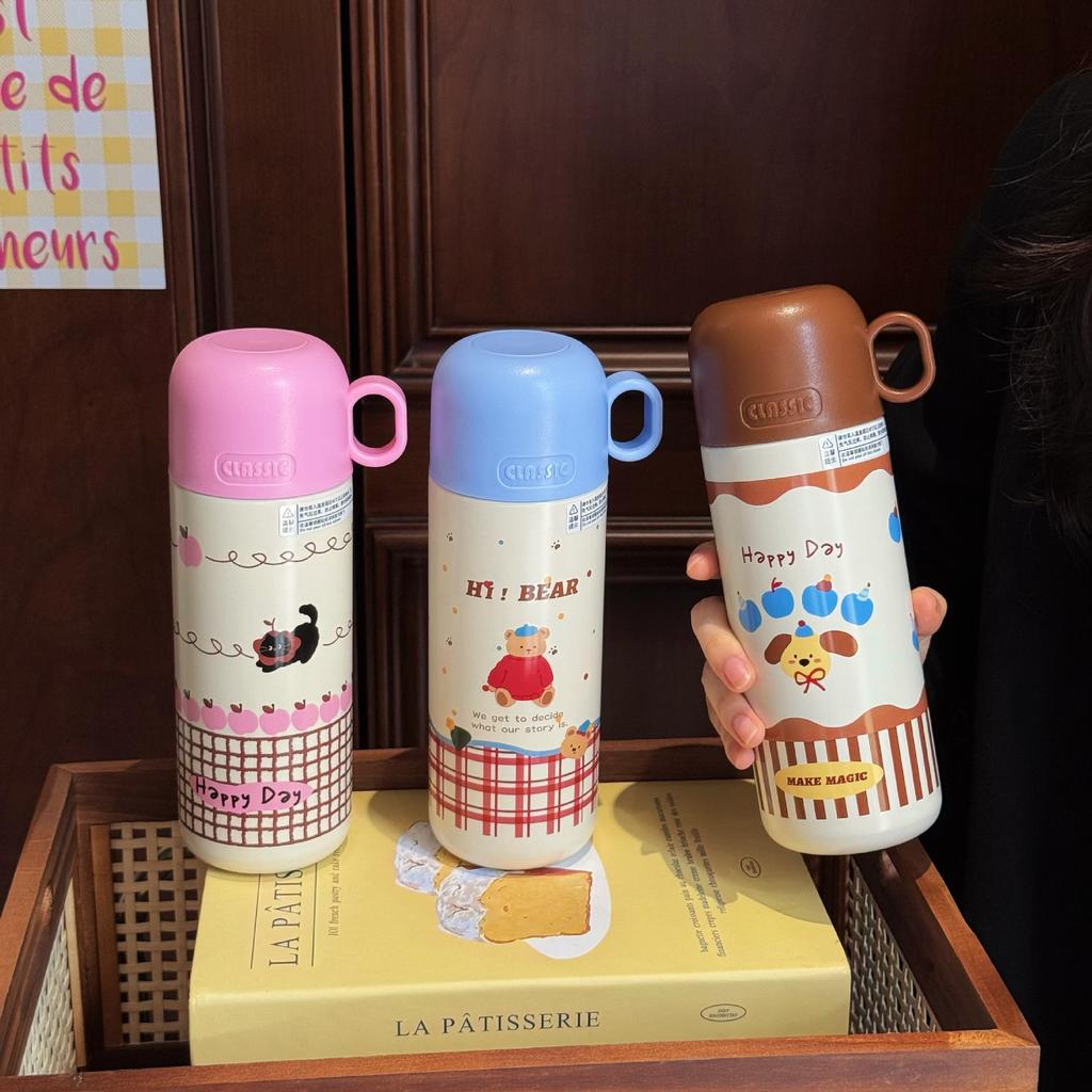 New Bullet Cover Direct Drinking Thermos Cup High Value Student Cup Portable Stainless Steel Vacuum Cup Gift