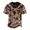 T-shirt da donna a maniche corte stampata per Halloween, Top casual girocollo per l'uso quotidiano