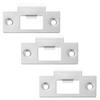 3Pcs Stainless Steel Door Reinforcement Plate Lock Tongue Plate Deadbolt Cover Door Hole Filler Plate Door Deadbolt Strike Plate