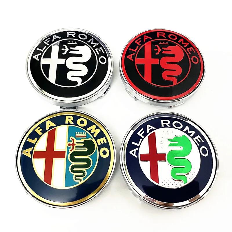 for 50mm 56mm 60mm Wheel Center Cap Badge Rim Hub Cover Logo Hubcap Emblem Car Accessories For Alfa Romeo Mito 147 156 159 166