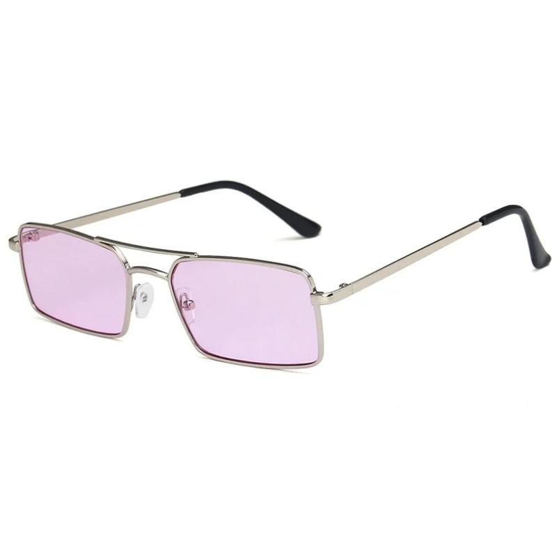 Small Metal Rectangle Sunglasses Women Luxury Brand Quality Narrow Square Gold Shades Sunglasses Women's Eyewear UV400