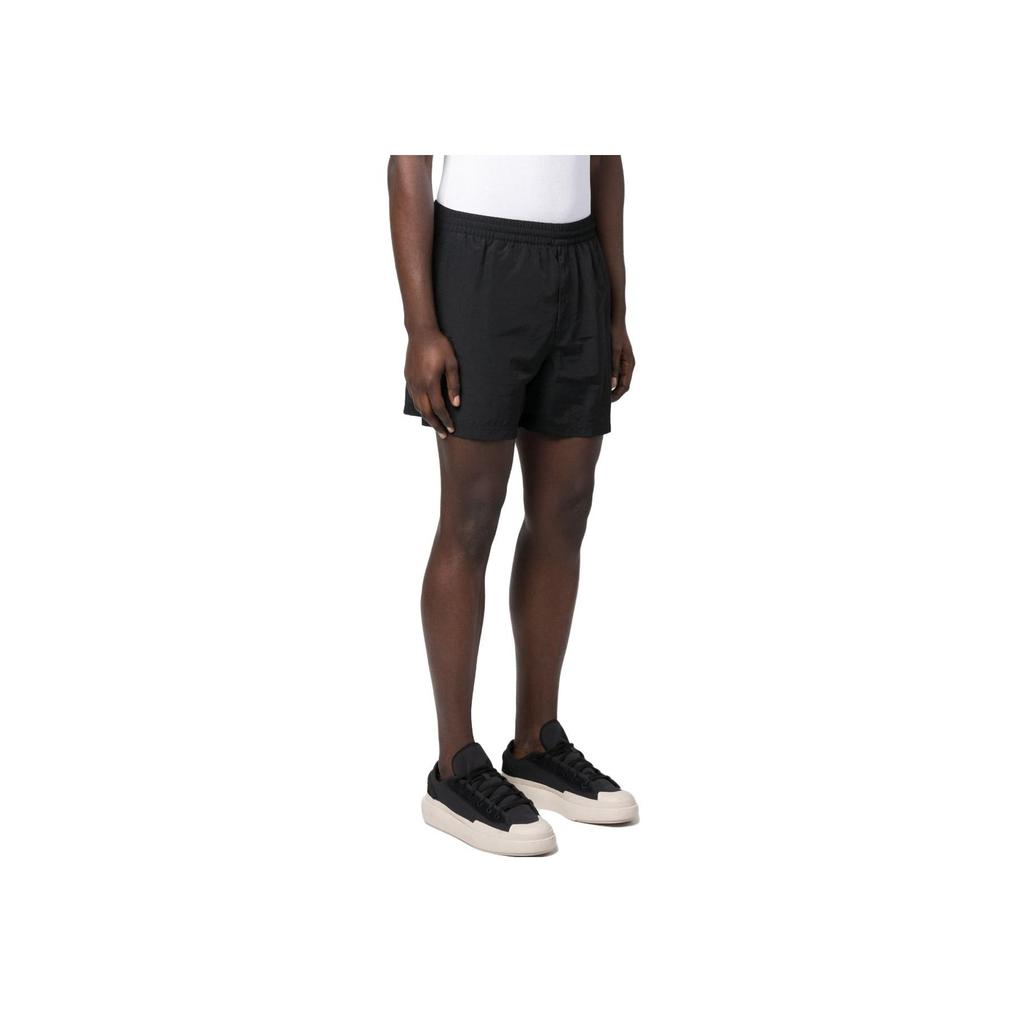 Y-3 SS23 Logo Print Solid Color Shorts Men Bottoms Black H63017