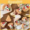 Plush Charming Pizza Toy Keychain Cute Cheese Accessory Perfect Gifts For