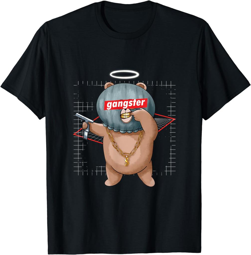 Funny Gangster Bear Teddy Unisex T-Shirt