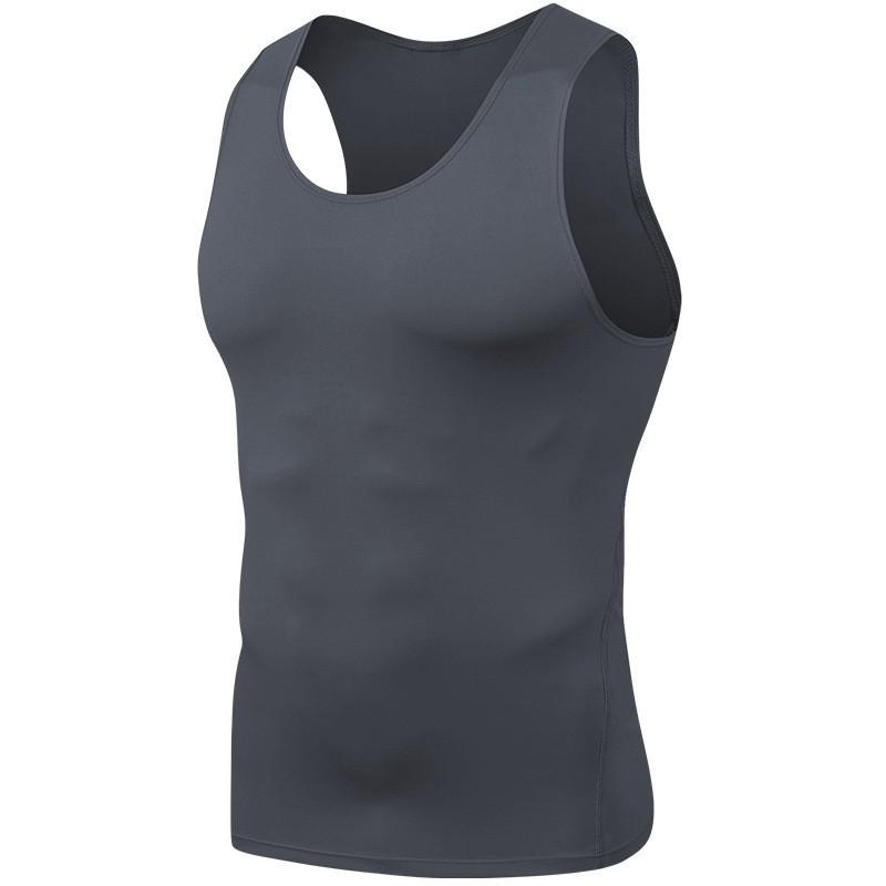 Camicia a compressione da uomo ad asciugatura rapida Canotta dimagrante modellante per il corpo Canotte da allenamento Canotte addominali addominali