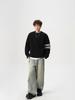 Unisex Gestreifter Lässiger Strickpullover - Winter Innen-Basisschicht, Rundhals