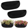 3Pcs Water-Retentive Felt Plant Pot Liners Root-Friendly Hanging Basket Liners  Garden Planters
