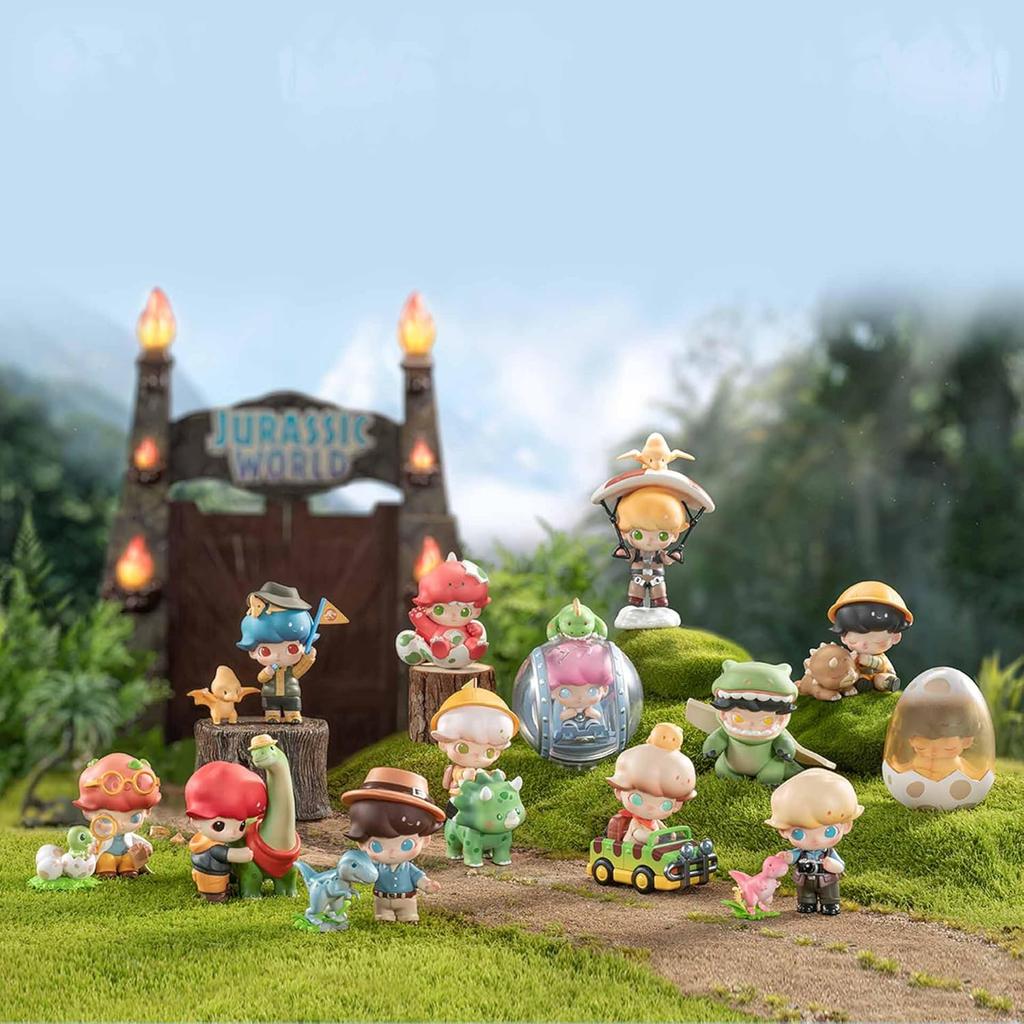 POP MART DIMOO Jurassic World Series Blind Box Figures, Random Design Action Figures, Holiday Birthday Gifts, Single Box