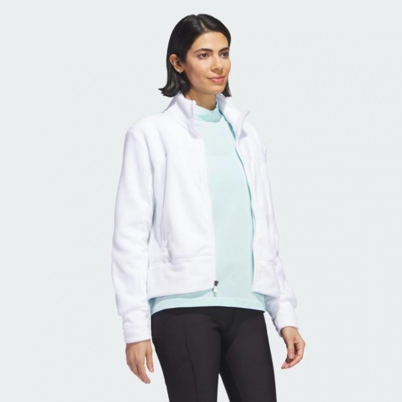 Adidas Golf 2023 Fw Women Golf Full Zip Fleece Jacket Ik9449