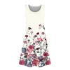 Womens Summer Dresses Loose U Neck Sleeveless Sundresses Dress With Pockets