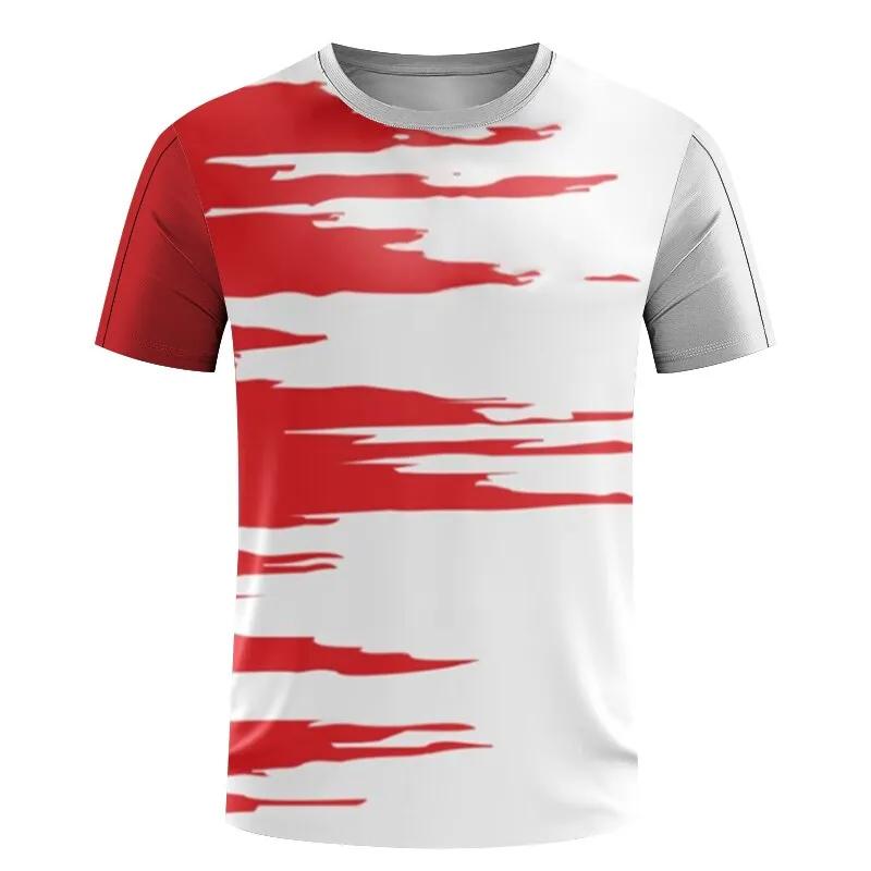 Fashion Table Tennis Sports T Shirts Summer Casual Short Sleeve Men Women 3D Printed T-shirts Loose Quick Dry Breathable Tees