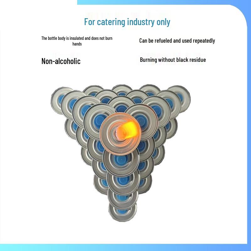 GOWKE Eco Mineral Oil Chafing Fuel Cans - 2-Hour Single Head, 100-Pack