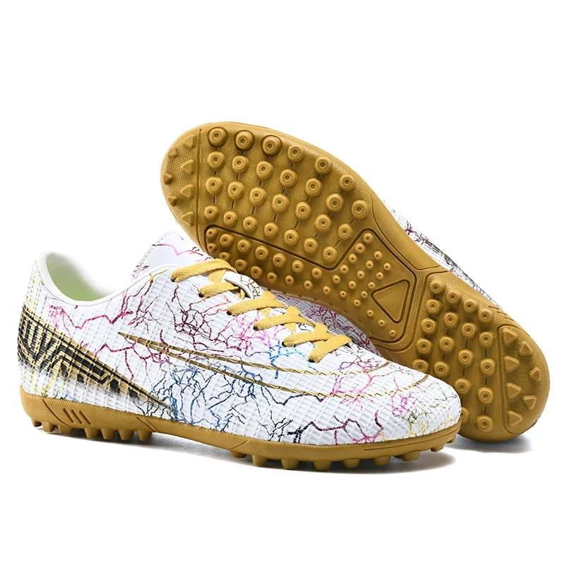 Futsal Men Soccer Sport Shoes Society Kids Football Shoes Indoor Use Professional Boy Turf Training Match Original Football Field Boots