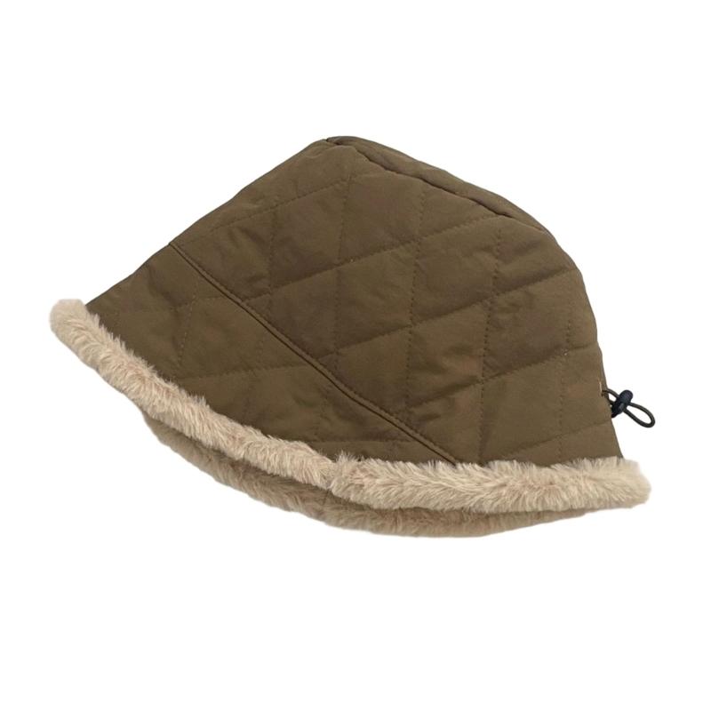 

Winter Plush Bucket Hat Warm Fisherman Hat Outdoor Activity Fashionable Hat for Outdoor Activities and Daily Wear армія зелений колір