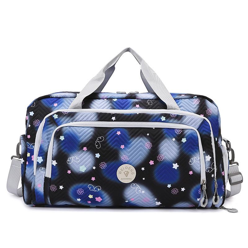 Summer Hand-held Travel Bag with Dry and Wet Separation, Personalized Fitness Bag with Pull Handle and Shoe Compartment