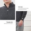 Hengyuanxiang Men's Pure Cashmere Mock Neck Sweater