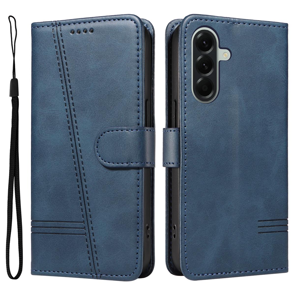 For Samsung Galaxy A57 5G Wallet Case T-Shape Lines Leather Phone Cover Stand