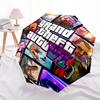 1pc GTA Umbrella, Sun Protection, And UV Shielding. It Has Eight Sturdy Ribs for Outdoor Use And Perfect As a Holiday Gift