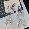 Metal Bowknot Charm Keychains Sweet Cool Pendant Hanging Ornament Keyring Backpack Decoration Jewelry for Women Girls
