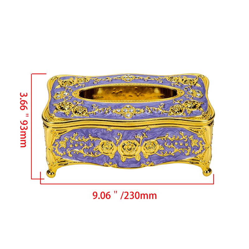 Elegant Tissue Box Cover Chic Napkins Case Holder Hotel Home Desktop Organizer