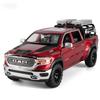 1:32 Go de RAM 1500 TRX Mammoth Pickup Truck Jouet Voiture Miniature Moulé sous Pression Véhicule Tout-Terrain Modèle Pull Back Son Lumière Collection Cadeau