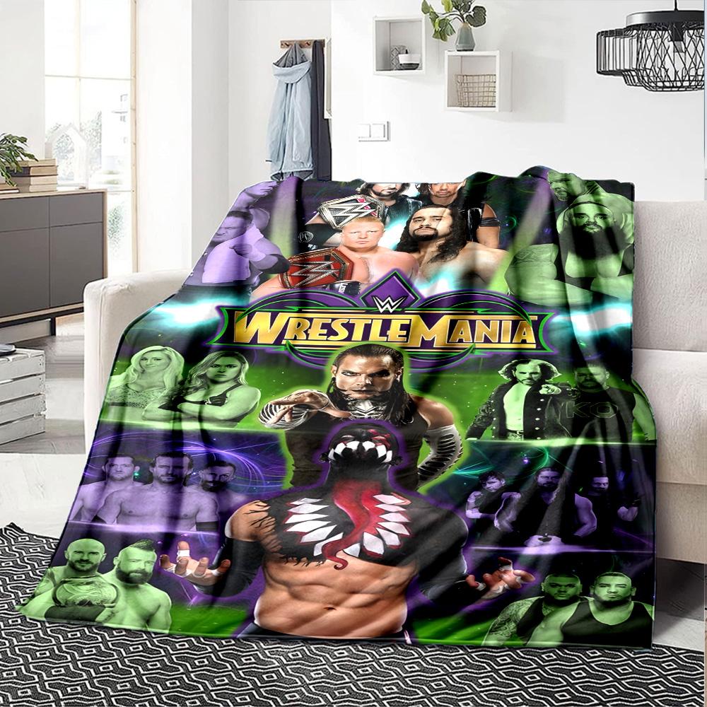 Wrestlemania Decke Bequem Groß für Bett Wohnzimmer Sofa für Alle Jahreszeiten Digitaldruck Perfektes Geschenk für Verwandte und Freunde
