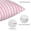 Pale Pink White Stripes Pillowcase Polyester Cushion Comfort Throw Pillow Sofa Cushions Used for Home Bedroom Living Room