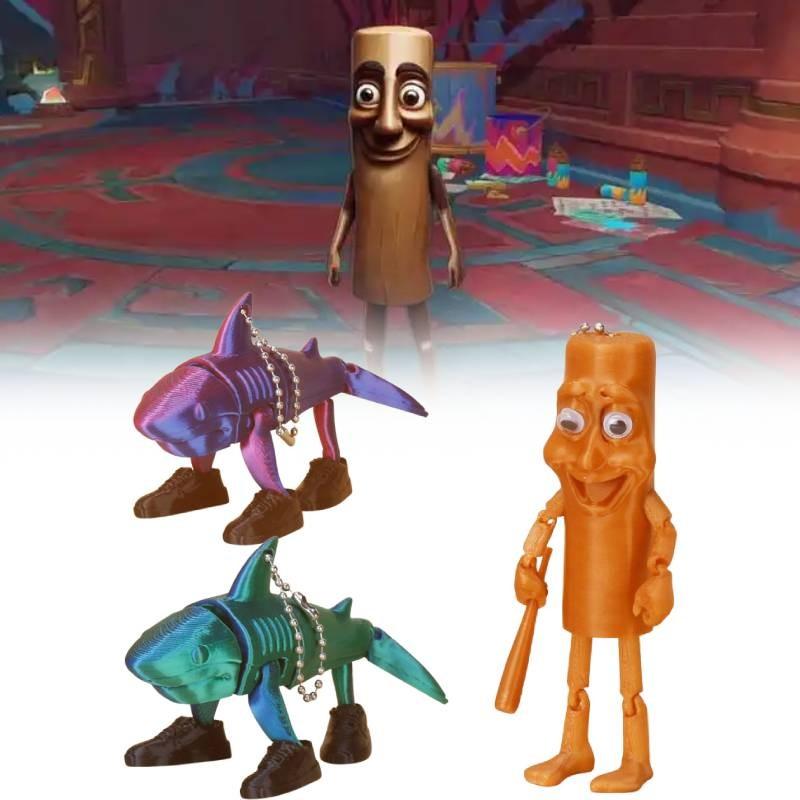 Tung Tung Tungsahur Action Figure Model 3d Printed Plastic Toy Home Decor Gift