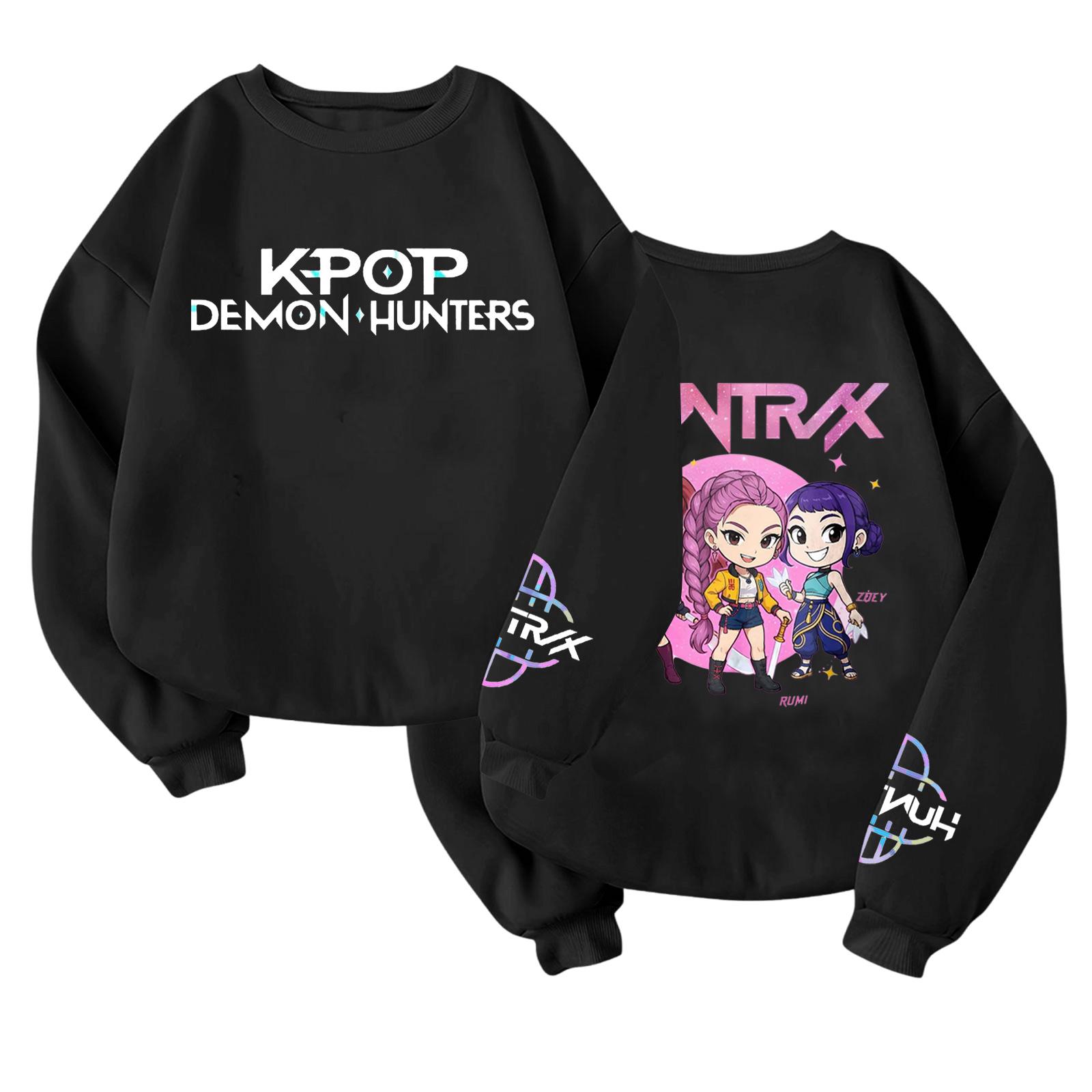 

Детский модный легкий пуловер с длинным рукавом и круглым вырезом с карманами, пуловер с принтом 160 чёрный