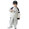 Jungen 2025 Herbst Polo Sweatshirt & Lässige Sweatpants Set