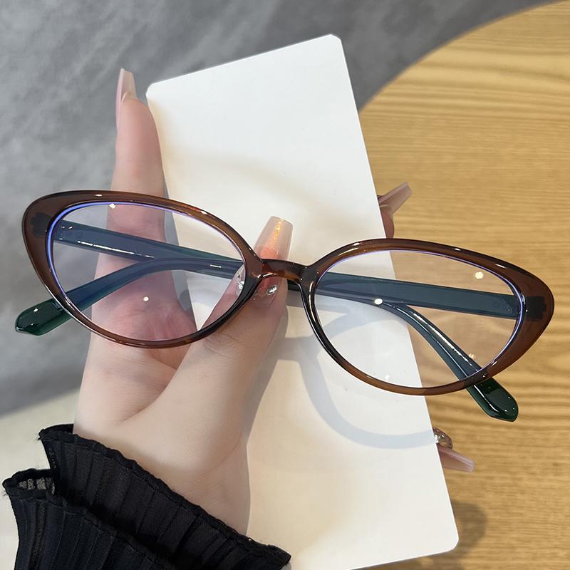Korean Retro Anti Blue Light Cat Eye Glasses For Women Fashion Small Frame Anti Radiation Eyeglasse