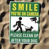 Smile Youre On Camera Dog Poop Sign  Anti Pet Pooping Warning for Yard Lawn Garden
