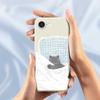 For iPhone 16e Case Cute Sleeping Cat Pattern Printing Straight Edge TPU Phone Back Cover