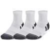Under Armour Performance Tech Ankle Socks Unisex 3 Pack White 1379510-100