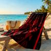 Ethnic Tribal Patterns Customize Text Beach Towel Super Soft Microfiber Quickdry Fabric Perfect for Traveling Yoga Camping and Swimming