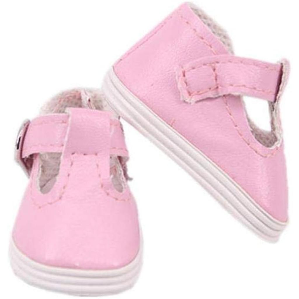 Puppenschuhe aus weichem PU, 5,1 cm, für 36,8 cm große Puppen von 32–34 cm, Geschenkzubehör für Mädchen, 1 Paar