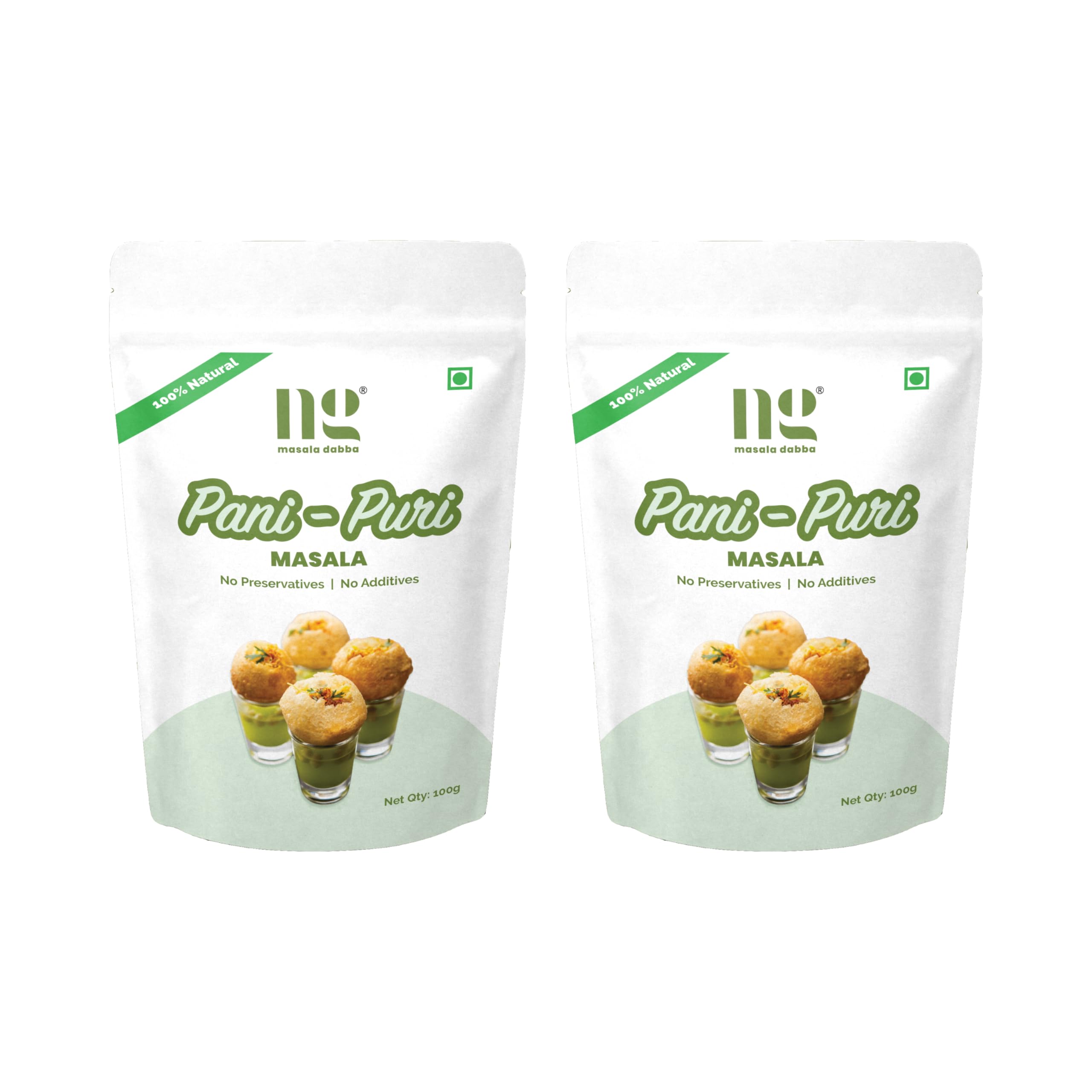

N.G Masala Dabba Pani Puri Masala Powder | Authentic Indian Snack Seasoning | No Onion, No Garlic | Spicy and Tangy Flavor Golgappas | No Preserv