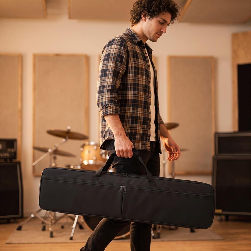 Drumstick Bag with Zipper Portable Case Sturdy for Gigs, Travel, Percussionists
