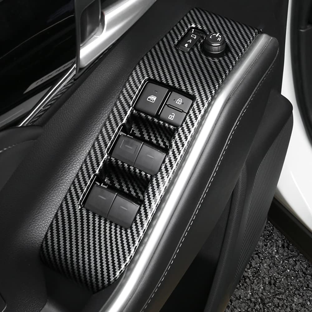 Cars' Doors and Windows Switch Panel Cover Door Lock Control Button Decoration Suitable for Toyota Highlander 2020 2021 2022 2023 North America