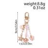 Pretty Butterfly Keychain Women Girls Pearl Shell Starfish Key Ring Pendant for Handbag DIY Key Holder Jewelry Gift