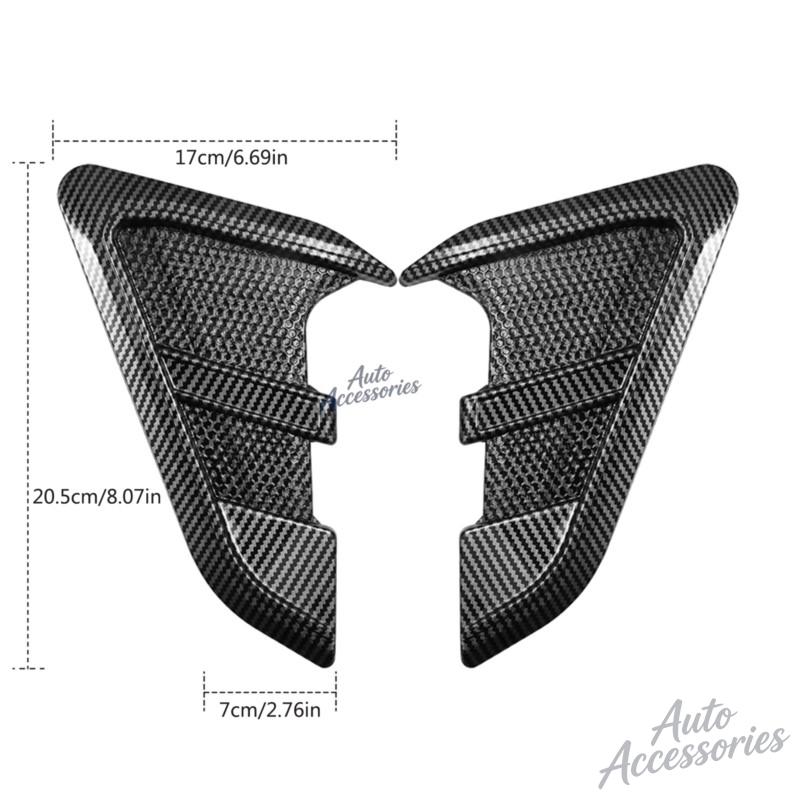 2Pcs Car Shark Gills Sticker Side Fender Vent Modified Hood Air Outlet Sticker For BMW M X1 X2 X3 X4 X5 X6 3 5 M2 M3 M4 M5 M6 M7 FY3