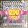 200/10PCS Mini Bubble Tube Soap Bottle Transparent Love Heart Empty Bubbles Wand Baby Shower Birthday Wedding Party Decor Favors