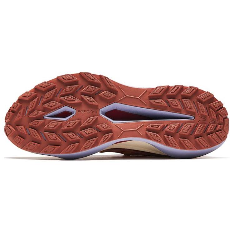 New Anta Champion Series Cushioning Wear Resistant Low Top Outdoor Shoes Men's Beige Red Orange 112416601A-3